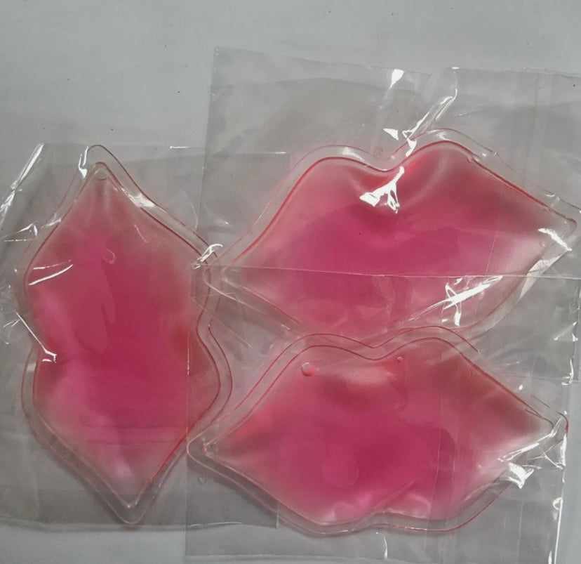 Pink lip filler ice pack