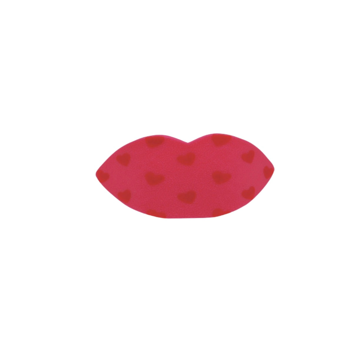 Pink with red hearts Hot Lip